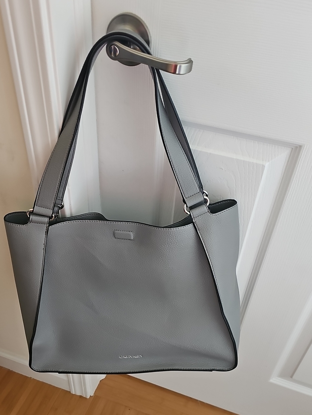 Calvin Klein Gray Tote Handbag